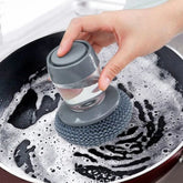 Kitchen Dispensing Dishwashing Scrubber Brush